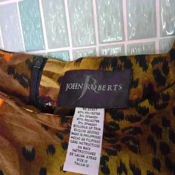 Vintage John Roberts Sleeveless Tropical Crop Blouse Top - Picture 5 of 12